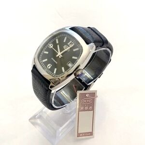 Octo Men's Swiss Leather Strap Automatic Watch EG00-003-1-2DS
